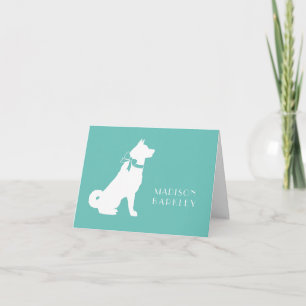 Akita Dog Puppy Note Card