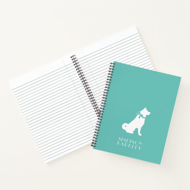 Akita Dog Puppy Notebook (Inside)