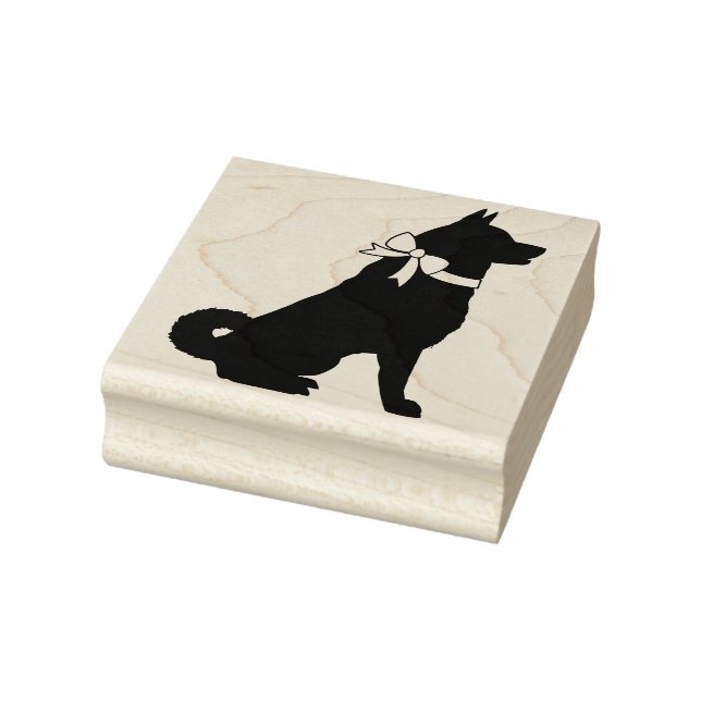 Akita Dog Puppy Rubber Stamp (Stamp)