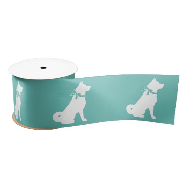 Akita Dog Puppy Satin Ribbon (Spool)