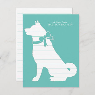 Akita Dog Puppy Thank You Card