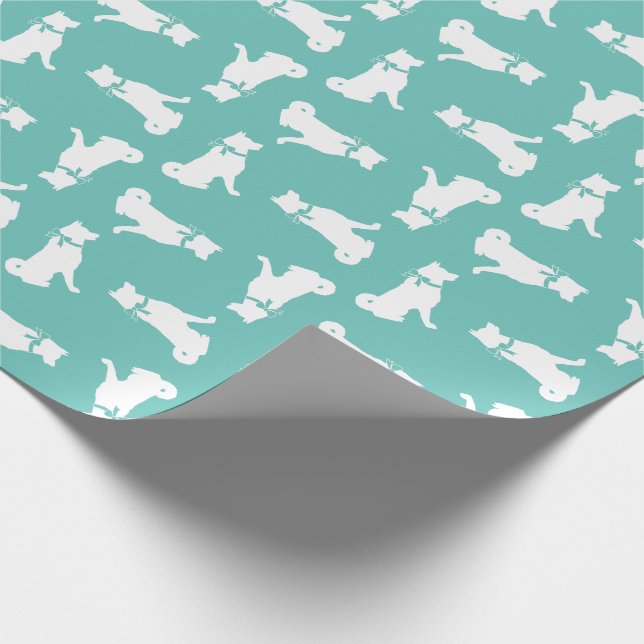 Akita Dog Puppy Wrapping Paper (Corner)