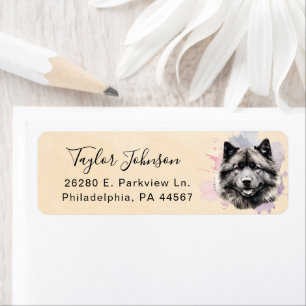 Akita Dog Return Address Label