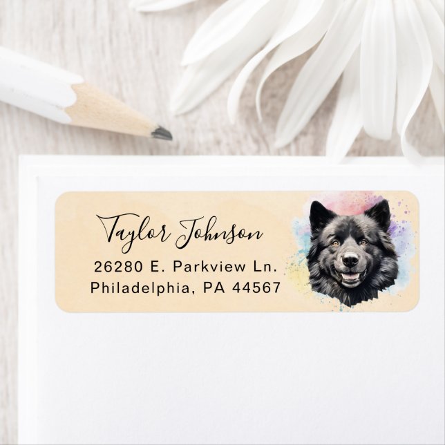 Akita Dog Return Address Label (Insitu)
