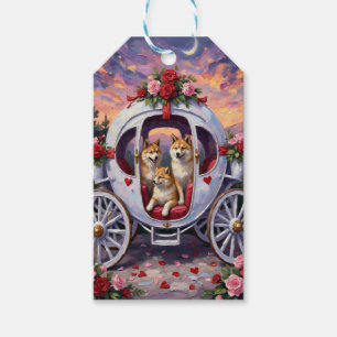 Akita Dog Valentine's Day Gift Tags