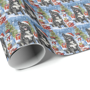 Akita Dog Winter Wonderland Christmas Joy Wrapping Paper