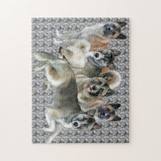 Akita Family Group Puzzle