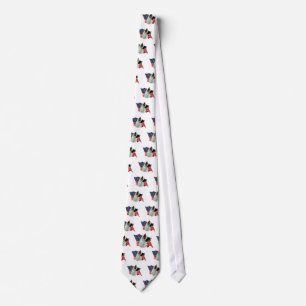 Akita Flag; Patriotic Akita; Akita American Flag Tie