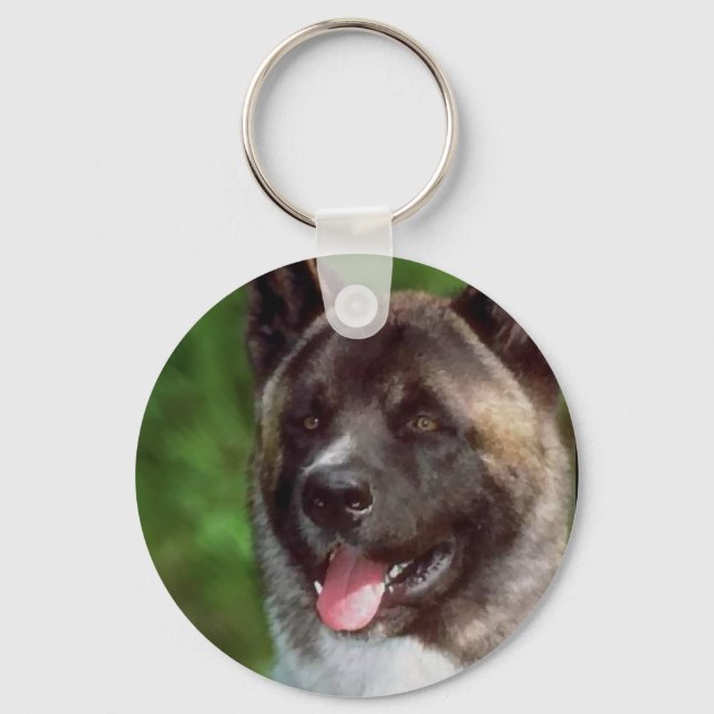 AKITA Gifts Art Key Ring (Front)