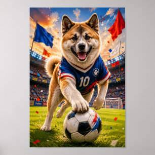 Akita Goal Machine Poster