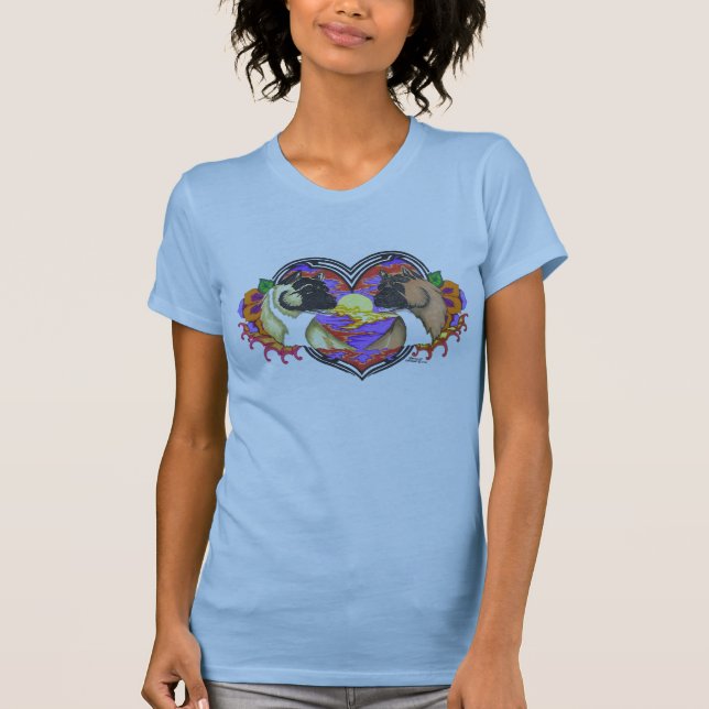 Akita Heart T-Shirt (Front)