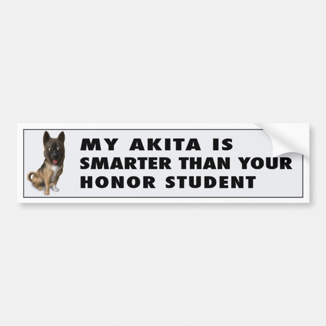 Akita Honour Bumper Sticker (Front)
