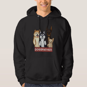 Akita  Husky  Doberman And Chihuahua Stand On Thei Hoodie