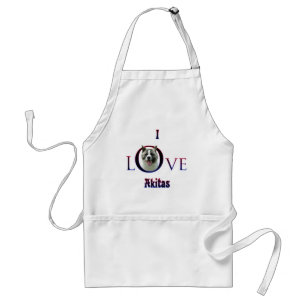Akita I Love Standard Apron