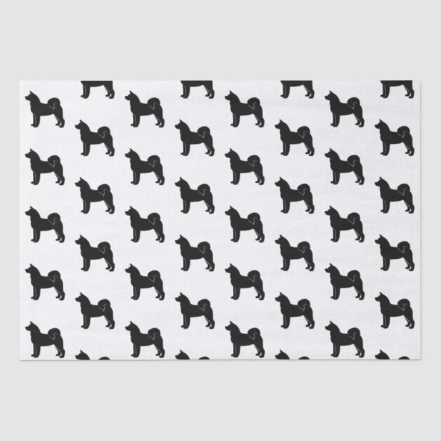 Akita in Silhouette Tissue Paper (Front)