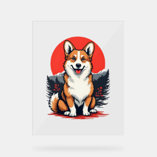 Akita Inu Dog Acrylic Sign