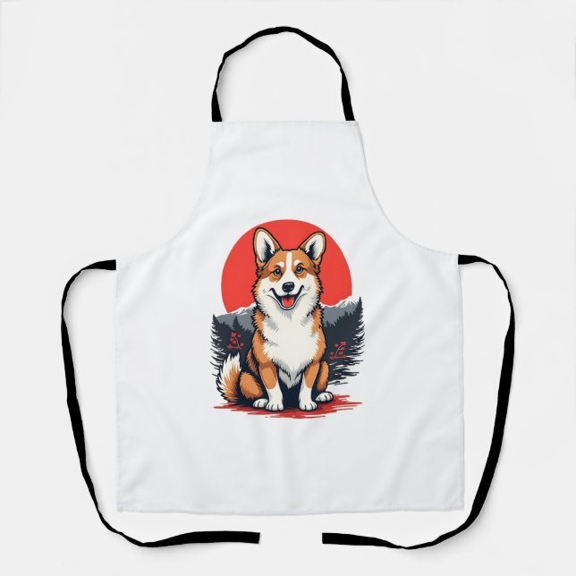 Akita Inu Dog Apron (Front)