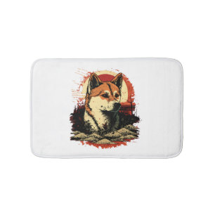 Akita Inu Dog Bath Mat