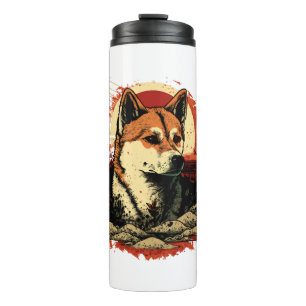 Akita Inu Dog Thermal Tumbler