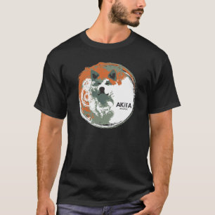 Akita inu face t-shirt