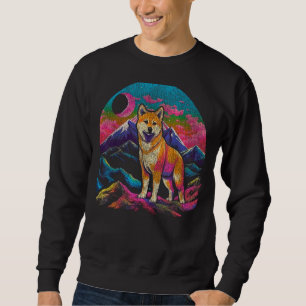 Akita Inu Pop Art Graphic For Dog Lovers Sweatshirt