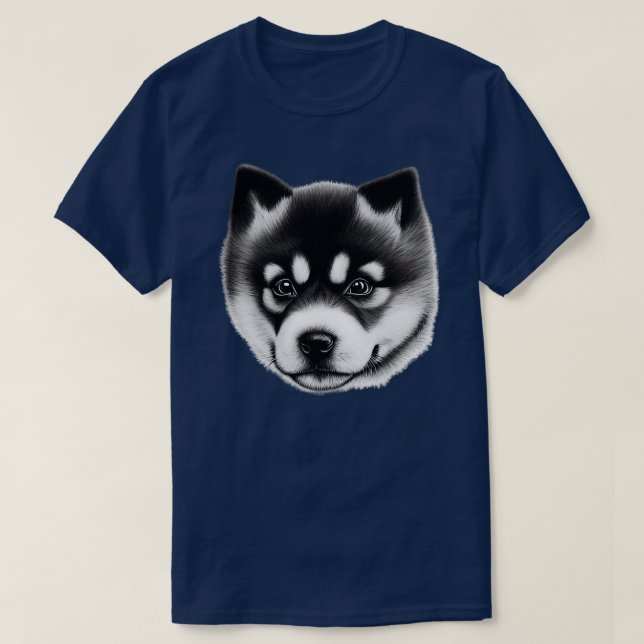 Akita Inu Puppy T-Shirt (Design Front)