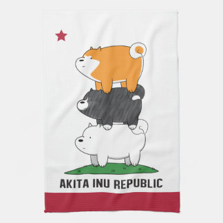 Akita Inu Republic Tea Towel