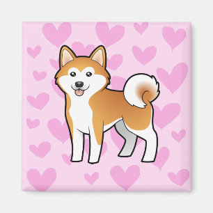 Akita Inu / Shiba Inu Love Magnet