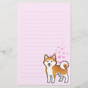 Akita Inu / Shiba Inu Love Stationery