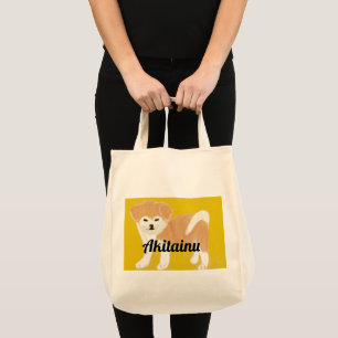Akita inu tote bag