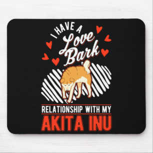 Akita Inu Valentines Day Japanese Akita Mouse Mat
