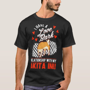 Akita Inu Valentines Day Japanese Akita  T-Shirt