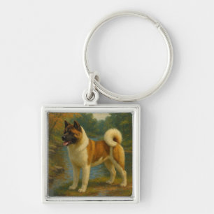 Akita Key Ring