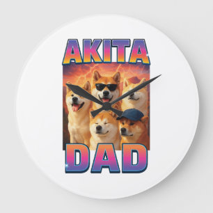 Akita Large Clock