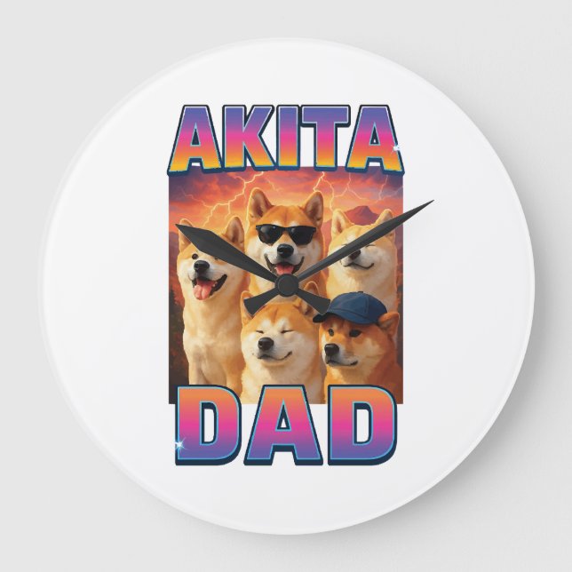 Akita Large Clock (Front)