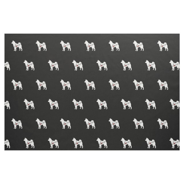 Akita Love Fabric (Fat Quarter)
