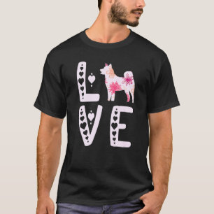 Akita Love Heart Shiba Inu Akita Dog Akita Inu Pu T-Shirt