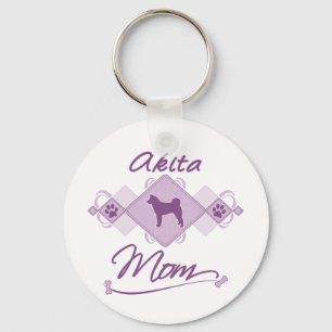 Akita Mom Key Ring