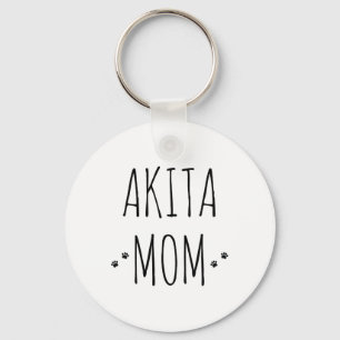 Akita Mom Key Ring