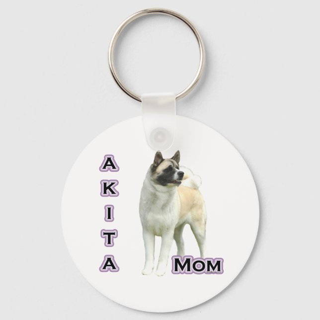 Akita Mum 4 - Keychain (Front)