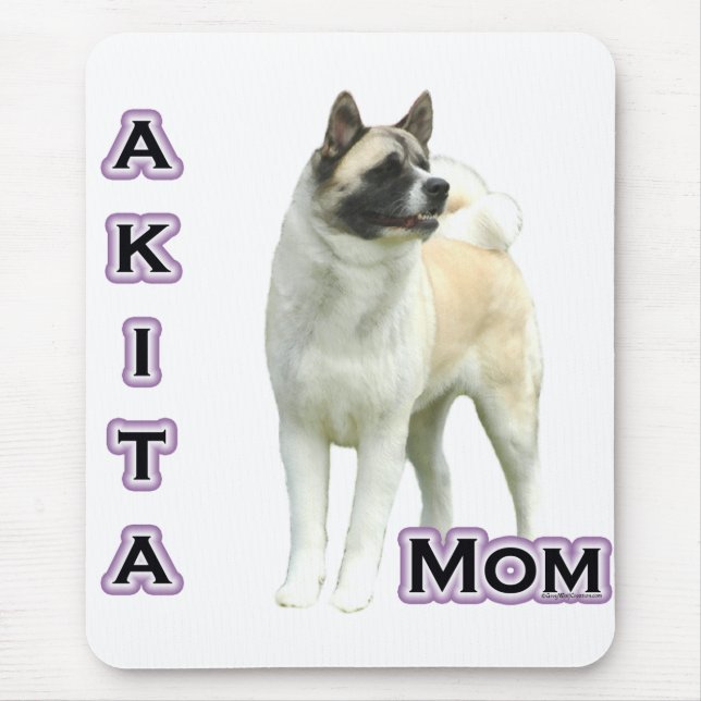 Akita Mum 4 Mouse Mat (Front)