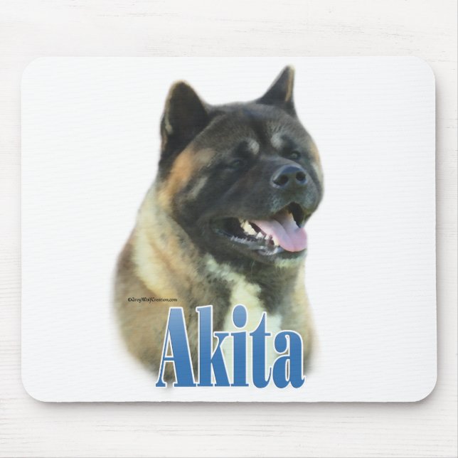 Akita Name Mouse Mat (Front)