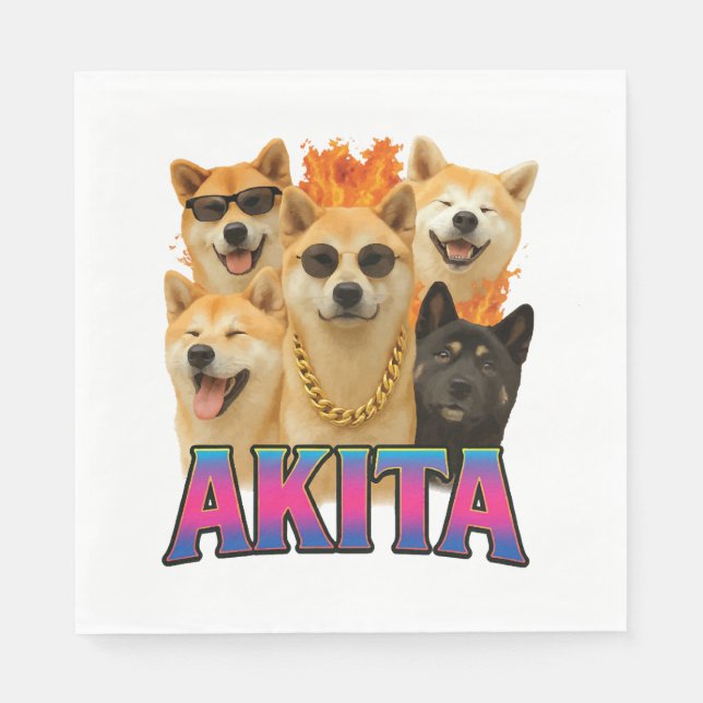Akita  napkin (Front)