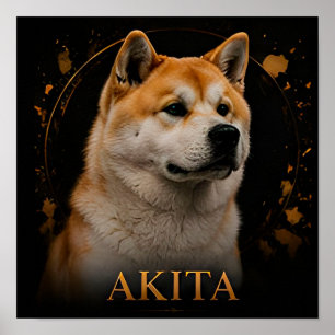 Akita Noble Spirit Collection Poster