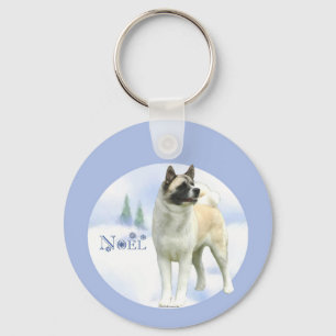 Akita Noel Keychain