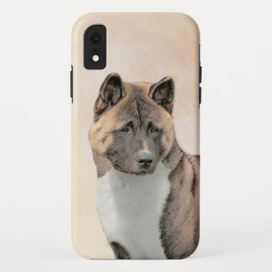 Akita Painting - Cute Original Dog Art iPhone XR Case