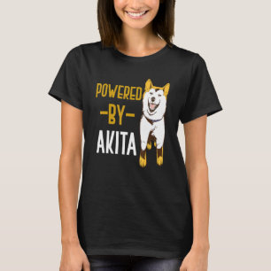 Akita Powered By Akita Shiba Inu Dog Akita Dog  Pu T-Shirt