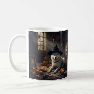 Akita Pumpkins Halloween Scary Coffee Mug