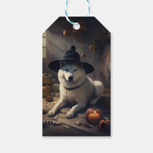 Akita Pumpkins Halloween Scary Gift Tags