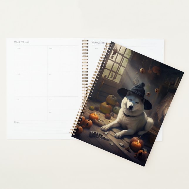 Akita Pumpkins Halloween Scary Planner (Display)